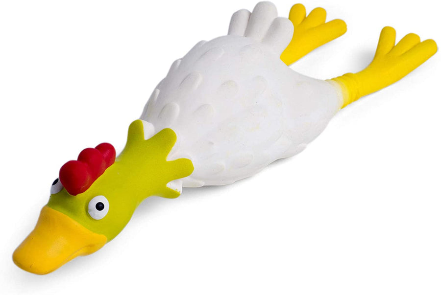 Petface Latex Chicken Squeak Dog Toy, Large