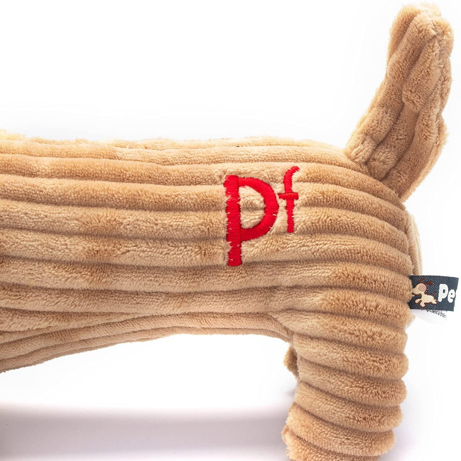 Petface Dougie Deli Cord Dog Toy, Tan