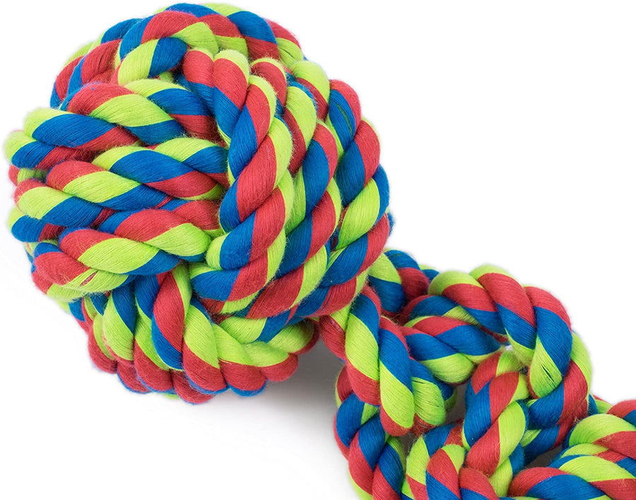 Petface Toyz Tug & Chase Rope Ball Puppy Dog Toy Tugger Interactive Outdoor Play (40cm/16)