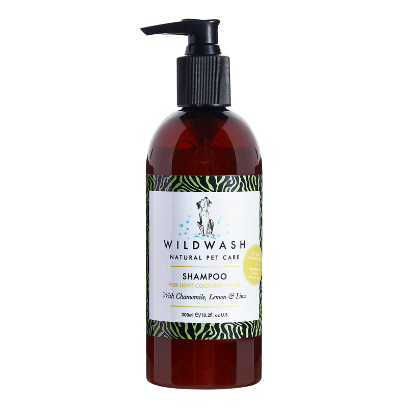 WildWash PRO Shampoo for Light Coloured Coats 300 ml (With Chamomile, Lemon and Lime) - wildwash.pet