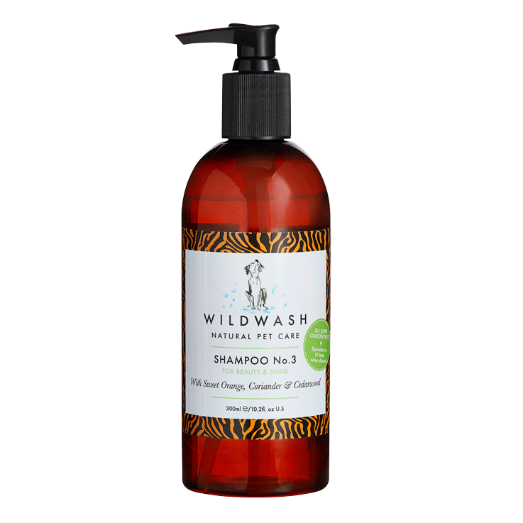 WildWash PRO Fragrance No. 3 Shampoo 300 ml (Sweet Orange, Coriander and Cedarwood) - wildwash.pet